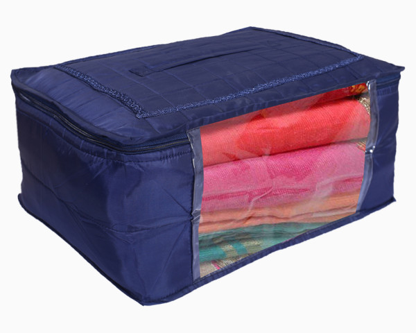 KIWI BAGS Transparent Lehenga Saree Cover/Satin Cloth Storage Bag with  Handles/Lehenga,Saree,Heavy Dresses